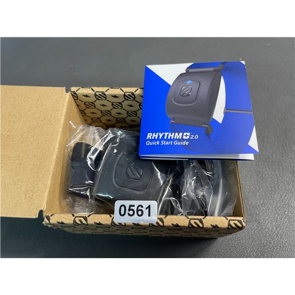 Lot of 1 Scosche Rhythm+2.0 Armband Heart Rate Monitor with Bluetooth Smart Control - New