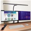 Image 1 : Lot of 1 Shlinux LED Desk Lamp - Clamp Lamp w/ Flexible Gooseneck; 18inch Wide Size - Brand New!