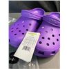 Image 2 : Lot of 1 Pair of Authentic Crocs Shoes - Purple - Unisex Size 12 Womens/Mens 10 - NEW