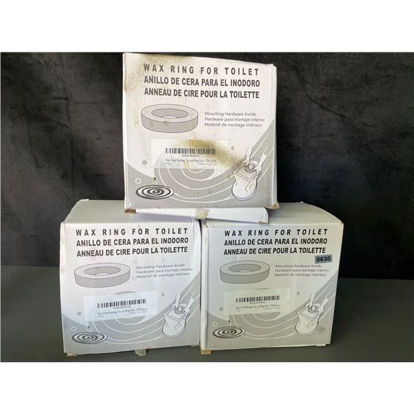 Lot of Wax Rings for Toilets - Brand New Multi-Packs
