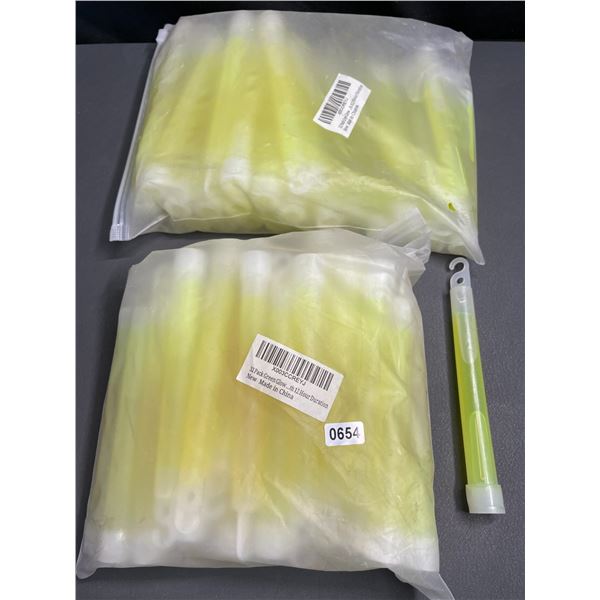 Lot of 2 Jumbo Packs of Glow-Sticks (32PCS each) - New