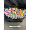 Image 2 : Lot of 1 Multi-Pack of Alcohol Dual-Tip Aritst/Sketch Markers - 80 PCS/Colours - Brand New!