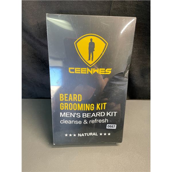 Lot of 1 Ceenwes Beard Grooming Kit - Men's Cleanse & Refresh Beard Kit - New Sealed!