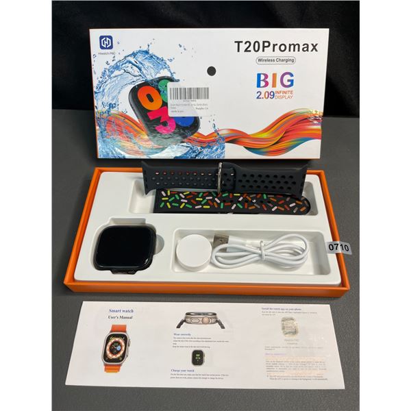 Lot of 1 T20 Pro Max Smart Sports Watch w/ 2.1" Amoled Display - Activity Tracker - Brand New!