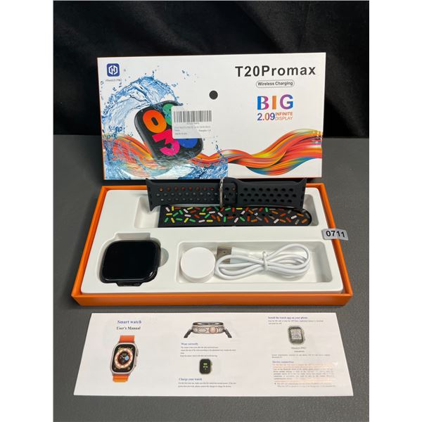 Lot of 1 T20 Pro Max Smart Sports Watch w/ 2.1" Amoled Display - Activity Tracker - Brand New!