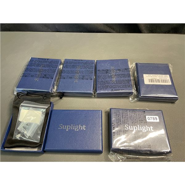 Lot of 6 Sets of .925 Sterling Silver Earrings - Assorted Designs - New