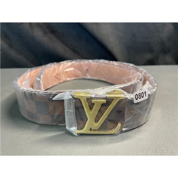 Lot of 1 LV Mens Belt - 42 Inch Length - New