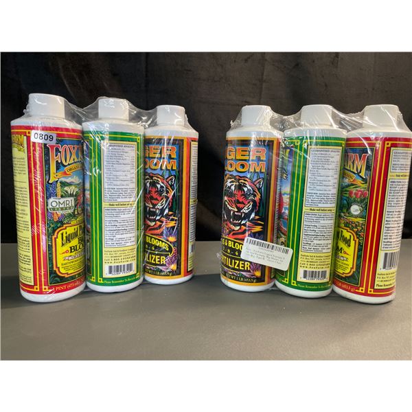 Lot of 2 Multi-Packs of Liquid Nutrients/Fertilizers for Plants - 3 PCS/6 Total - New! (Tiger Bloom)