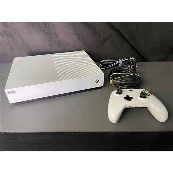 Lot of 1 Xbox One S Video Game Console - Used - Works - With Controller + Cords
