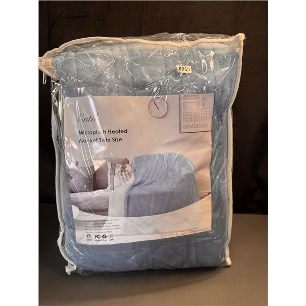 Lot of 1 Microplush Twin Size Heated Blanket