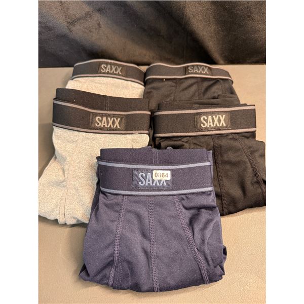 Lot of 5 Pairs of SAXX Day Tripper Boxer Briefs Size Large