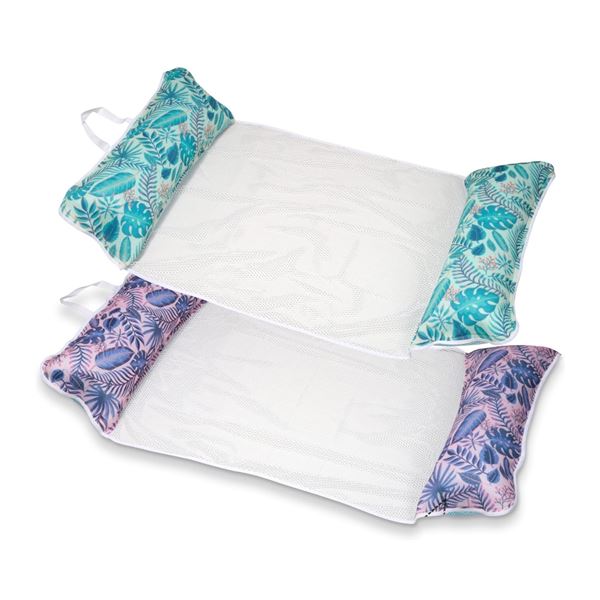 Lot of 1 2 Pack of Inflatable Floating Hammocks 52"x26"