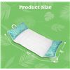 Image 3 : Lot of 1 2 Pack of Inflatable Floating Hammocks 52"x26"