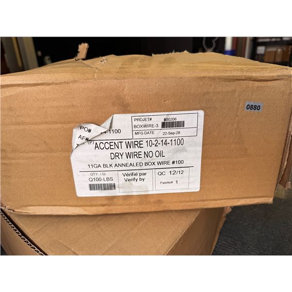 Lot of 1 Box of 11Gauge Bailing Dry Wire/Box Wire 100LBS