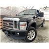 Image 1 : A12M --  2008 FORD F350 SRW SUPER DUTY DIESEL 4X4 BLACK 385938 KMS