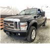 Image 3 : A12M --  2008 FORD F350 SRW SUPER DUTY DIESEL 4X4 BLACK 385938 KMS