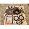 Image 1 : 414-- MASTERCRAFT CLOCK, METAL CUTTING BLADES, GREASE GUNS AND MORE
