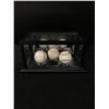 Image 1 : TRIPLE SIGNED BASEBALL DISPLAY BOX (ENOS SLAUGHTER, DON LARSEN...
