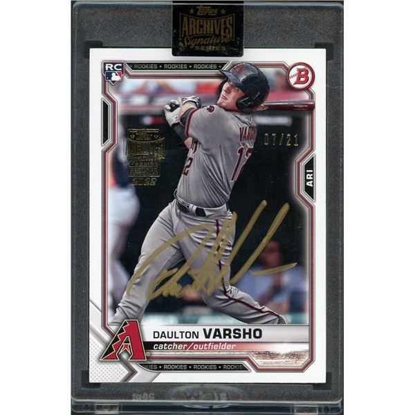2022 Topps Archives Daulton Varsho rookie autograph #07/21!