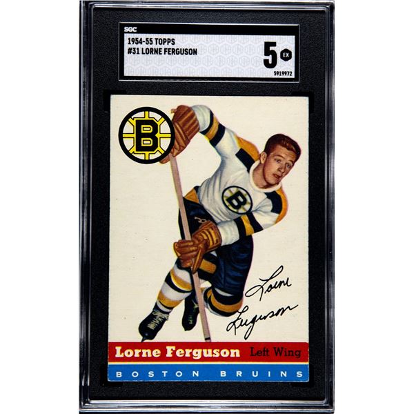 1954-55 Topps #31 Lorne Ferguson (SGC 5)