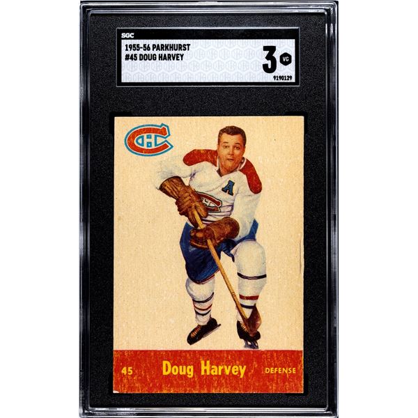 1955-56 Parkhurst #45 Doug Harvey (SGC 3)