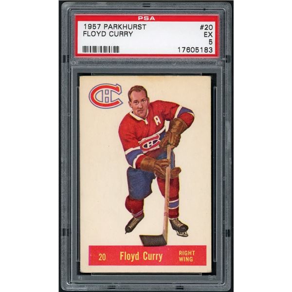 1957-58 Parkhurst #M20 Floyd Curry (PSA 5)