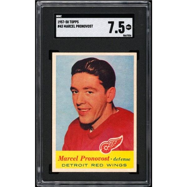 1957-58 Topps #43 Marcel Pronovost (SGC 7.5)