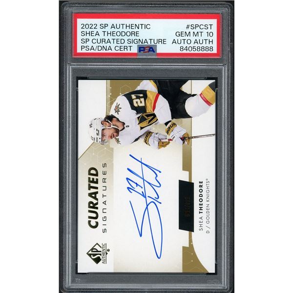 2022 SP Authentic Shea Theodore curated signatures - PSA 10