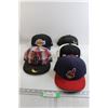 Image 1 : (5) Hats - Cleveland Indians/Guardians, Los Angeles Lakers