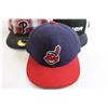 Image 4 : (5) Hats - Cleveland Indians/Guardians, Los Angeles Lakers