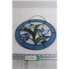 Image 1 : Blue Bird Stained Glass Hanging - Cracks