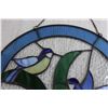 Image 2 : Blue Bird Stained Glass Hanging - Cracks