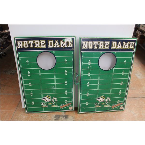 Notre Dame Cornhole Game with 8 bags