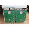 Image 1 : Notre Dame Cornhole Game with 8 bags
