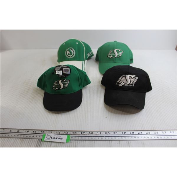(4) Saskatchewan Roughriders Hats