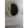 Image 1 : Painted Oval Mirror - 20" x 23"