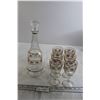 Image 1 : Decanter with (6) Crystal Glasses
