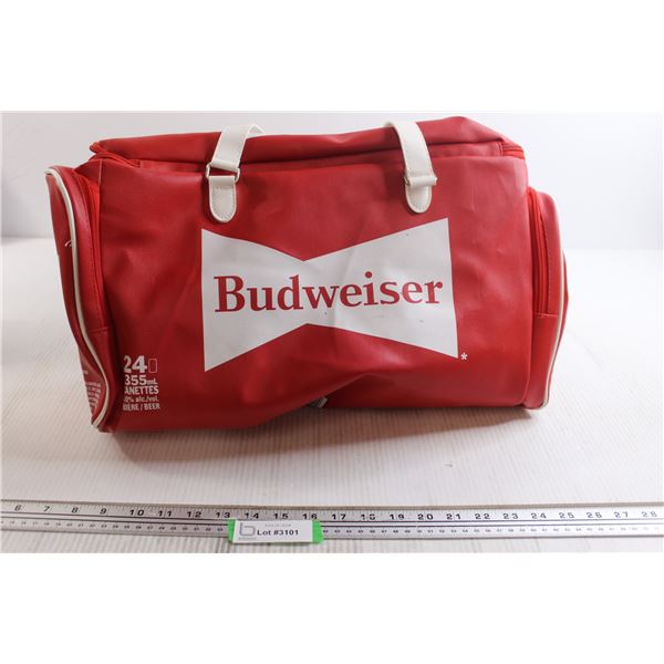 Vintage Leather Budweiser Beer Bag