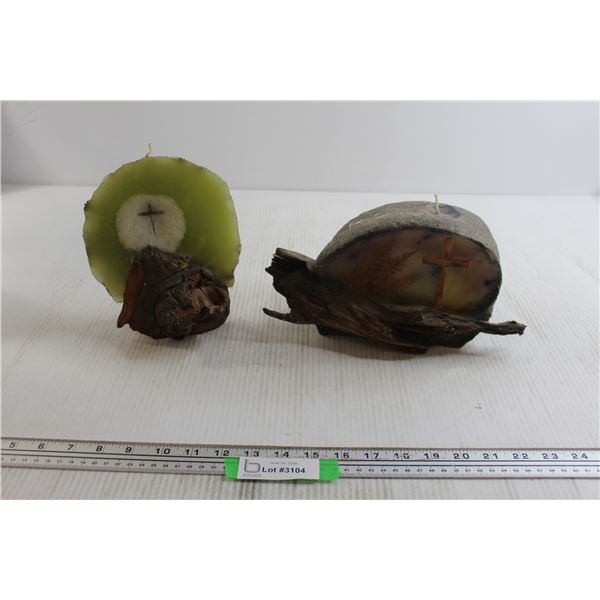 (2) Religious Candles