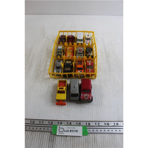 12-Car Holder with (15) Toy Cars