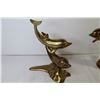 Image 3 : (2) Brass Dolphin Ornaments
