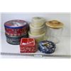 Image 1 : (7) Tin Containers - Glass Lidded Jar/Cannister