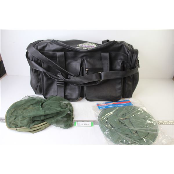(2) Mosquito Head Nets - Sand Piper Truck Service Carry Bag