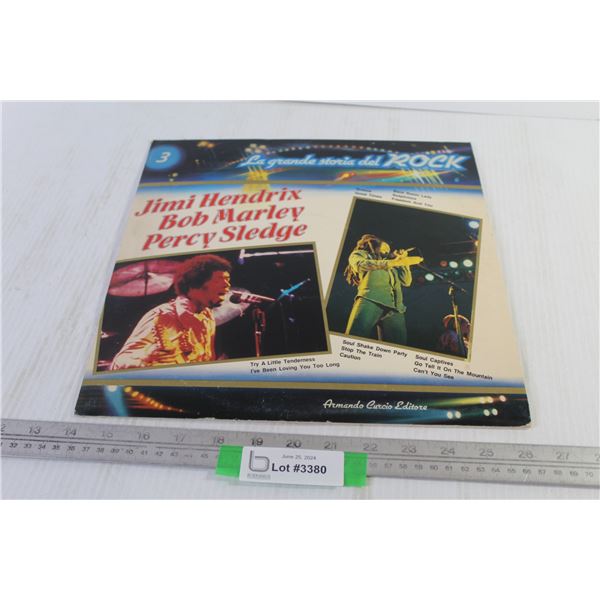 Vinyl Record - Jimi Hendrix - Bob Marley - Percy Sledge