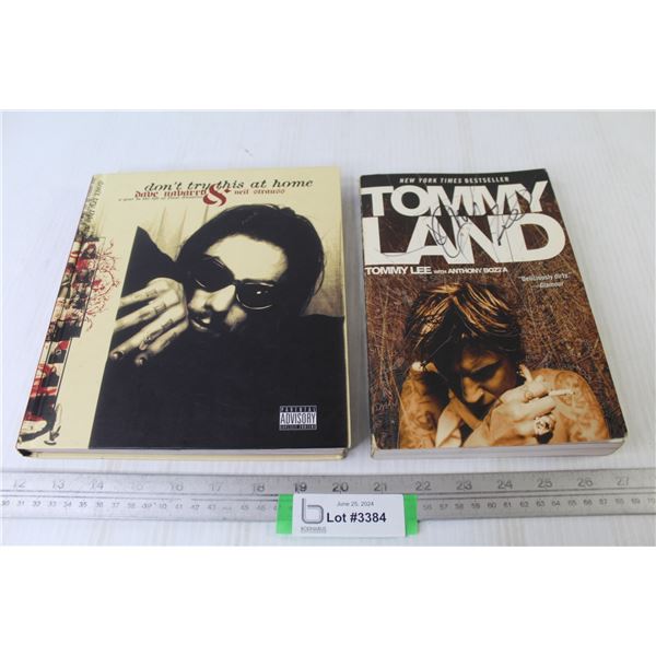(2) Books - Neil Strauss-Dave Navarro - Tommy Lee