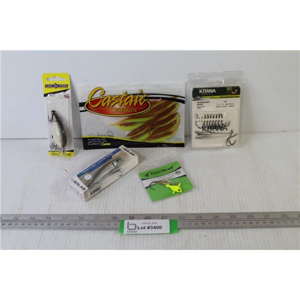 (5) Fishing Lures & Soft Baits (NIB)