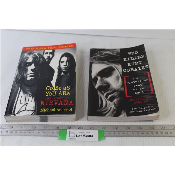 (2) Books - Who Killed Kurt Cobain? - Come As You Are-Story of Nirvana