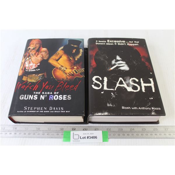 (2) Books - Guns & Roses - Slash