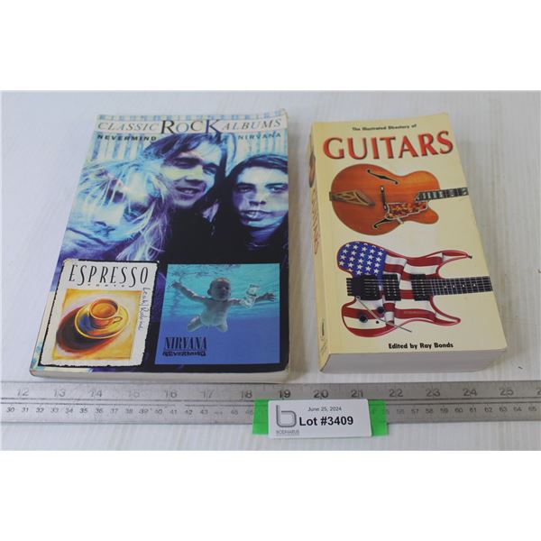 (2) Books - Guitars - Classic Rock Albums