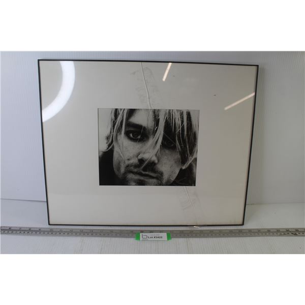 Print Picture of Kurt Cobain (glass is cracked - 20" x 16")